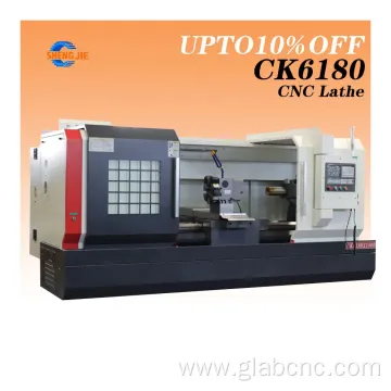 CNC Lathe Machine: CK6180 Horizontal Vertical Machining Flat Bed Model